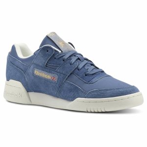 Adidasy Damskie Reebok Workout Lo Plus Niebieskie PL 08SAUDK